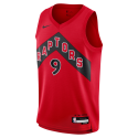 RJ Barrett #9 Maillot de basket-ball icône rouge des Raptors de Toronto