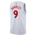 RJ Barrett #9 Maillot de l'association blanche des Raptors de Toronto