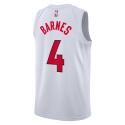 Scottie Barnes #4 Maillot blanc de l'association des Raptors de Toronto