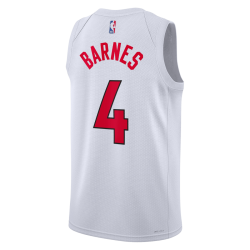 Scottie Barnes #4 Maillot blanc de l'association des Raptors de Toronto