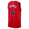 Scottie Barnes #4 Maillot icône rouge des Raptors de Toronto