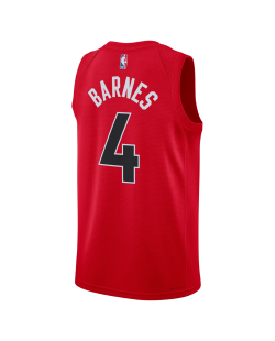 Scottie Barnes #4 Maillot icône rouge des Raptors de Toronto