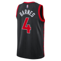 Scottie Barnes #4 Maillot de déclaration noir des Raptors de Toronto