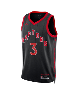 Brandon Ingram #3 Maillot de déclaration noir des Raptors de Toronto