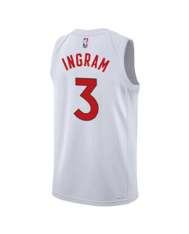Brandon Ingram #3 Maillot blanc de l'association des Raptors de Toronto