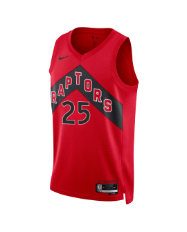 Chris Boucher #25 Maillot icône rouge des Raptors de Toronto