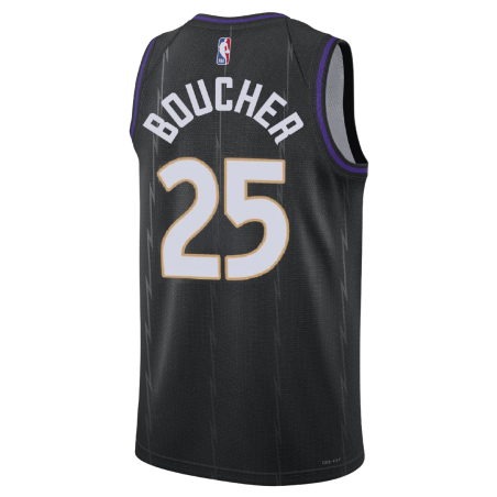 Chris Boucher #25 Maillot des Raptors de Toronto édition Black City