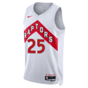 Chris Boucher #25 Maillot blanc de l'association des Raptors de Toronto