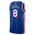 Paul George #8 Maillot icône bleue des 76ers de Philadelphie