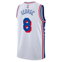 Paul George #8 Maillot blanc de l'association des 76ers de Philadelphie