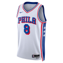 Paul George #8 Maillot blanc de l'association des 76ers de Philadelphie