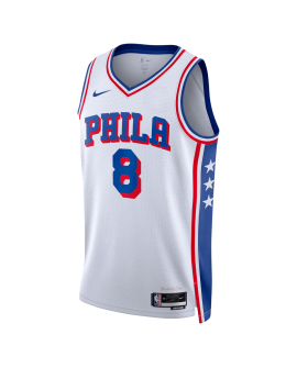 Paul George #8 Maillot blanc de l'association des 76ers de Philadelphie