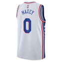 Tyrese Maxey #0 Maillot blanc de l'association des 76ers de Philadelphie