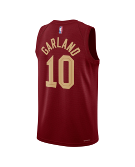 Darius Garland #10 Maillot icône bordeaux des Cleveland Cavaliers