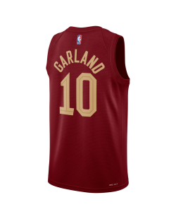 Darius Garland #10 Maillot icône bordeaux des Cleveland Cavaliers