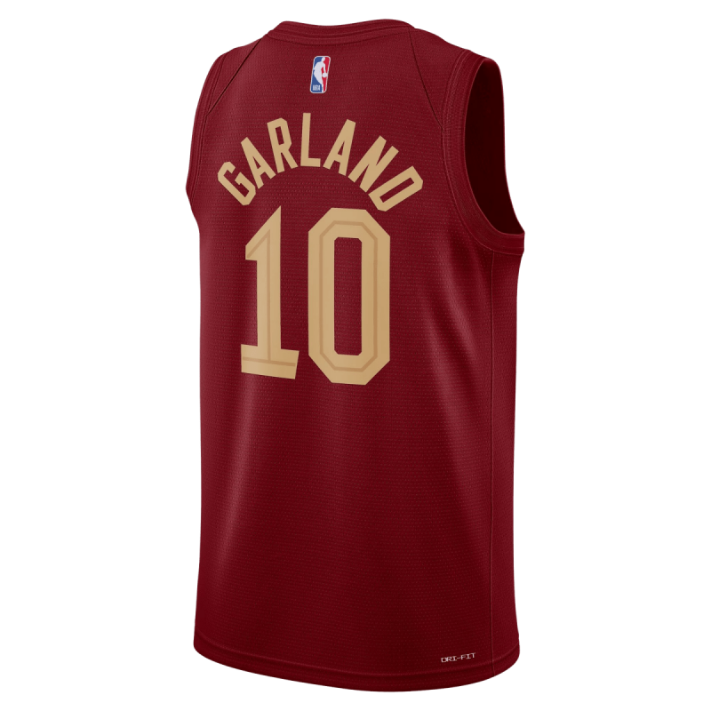 Darius Garland #10 Maillot icône bordeaux des Cleveland Cavaliers