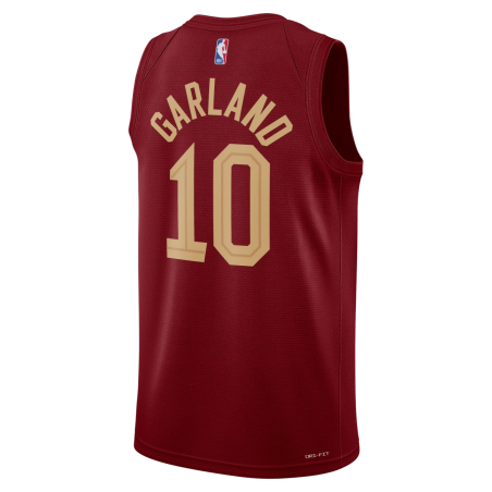 Darius Garland #10 Maillot icône bordeaux des Cleveland Cavaliers