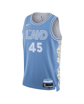 Donovan Mitchell #45 Maillot Cleveland Cavaliers Blue City Edition