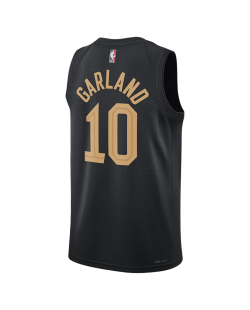 Darius Garland #10 Maillot de déclaration noir des Cleveland Cavaliers