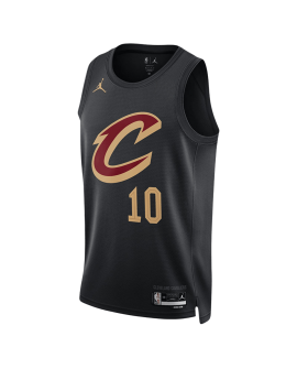 Darius Garland #10 Maillot de déclaration noir des Cleveland Cavaliers