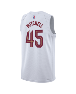 Donovan Mitchell #45 Maillot blanc de l'association des Cleveland Cavaliers