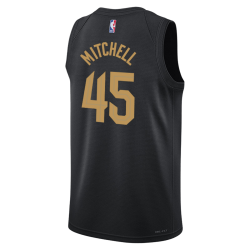 Donovan Mitchell #45 Maillot de déclaration noir des Cleveland Cavaliers