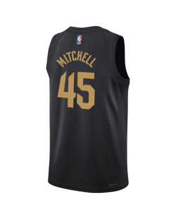 Donovan Mitchell #45 Maillot de déclaration noir des Cleveland Cavaliers