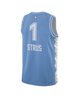 Max Strus #1 Maillot Cleveland Cavaliers Blue City Edition
