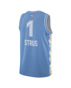 Max Strus #1 Maillot Cleveland Cavaliers Blue City Edition