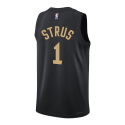 Max Strus #1 Maillot de déclaration noir des Cleveland Cavaliers