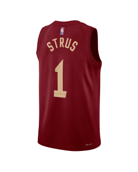 Max Strus #1 Maillot icône bordeaux des Cleveland Cavaliers