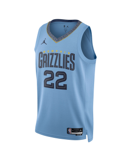 Desmond Bane #22 Maillot de déclaration bleu clair Memphis Grizzlies