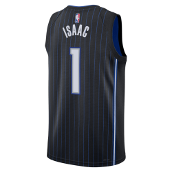 Jonathan Isaac #1 Maillot d'icône noir Orlando Magic