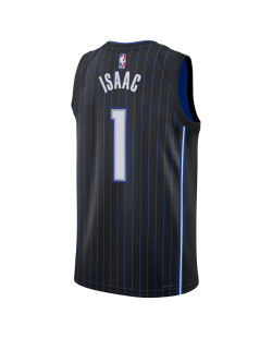 Jonathan Isaac #1 Maillot d'icône noir Orlando Magic