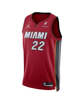 Andrew Wiggins #22 Maillot de déclaration rouge Miami Heat