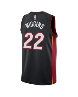 Andrew Wiggins #22 Maillot Icône Noir Miami Heat