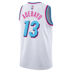 Bam Adebayo #13 Maillot Miami Heat White City Edition