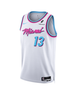 Bam Adebayo #13 Maillot Miami Heat White City Edition