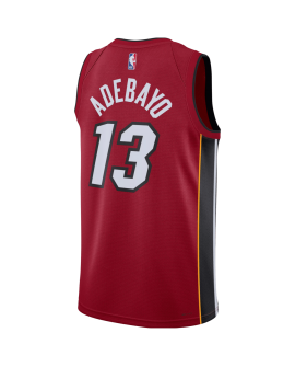 Bam Adebayo #13 Maillot de déclaration rouge Miami Heat