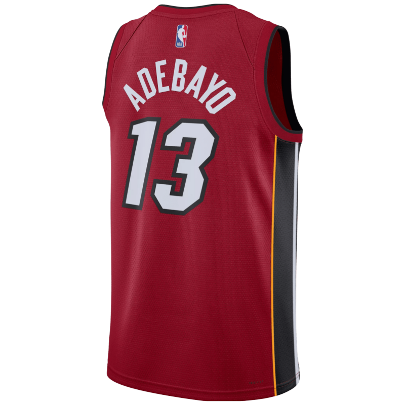 Bam Adebayo #13 Maillot de déclaration rouge Miami Heat