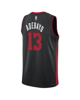 Bam Adebayo #13 Maillot Miami Heat Culture Black City Edition