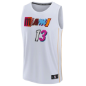 Bam Adebayo #13 Maillot Mashup blanc Miami Heat