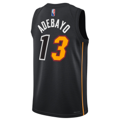 Bam Adebayo #13 Maillot Mashup noir Miami Heat