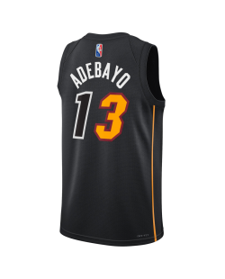Bam Adebayo #13 Maillot Mashup noir Miami Heat