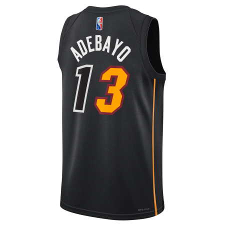 Bam Adebayo #13 Maillot Mashup noir Miami Heat