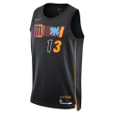 Bam Adebayo #13 Maillot Mashup noir Miami Heat