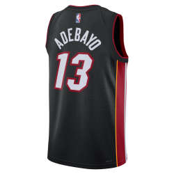 Bam Adebayo #13 Maillot Icône Noir Miami Heat