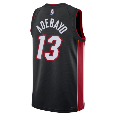 Bam Adebayo #13 Maillot Icône Noir Miami Heat