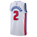 Cade Cunningham #2 Maillot blanc de l'association des Detroit Pistons