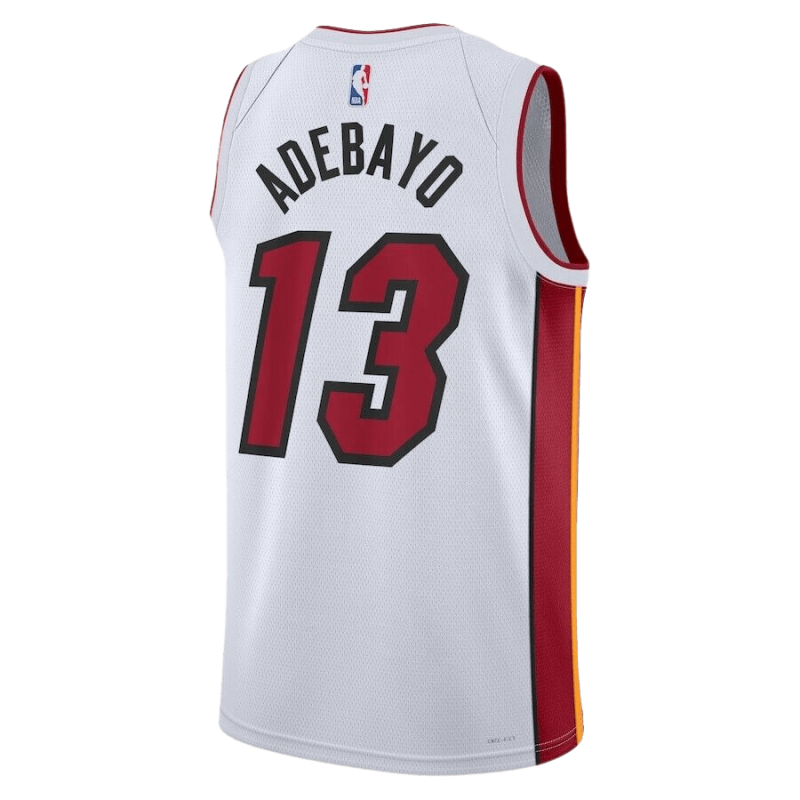 Bam Adebayo #13 Maillot blanc de l'association Miami Heat